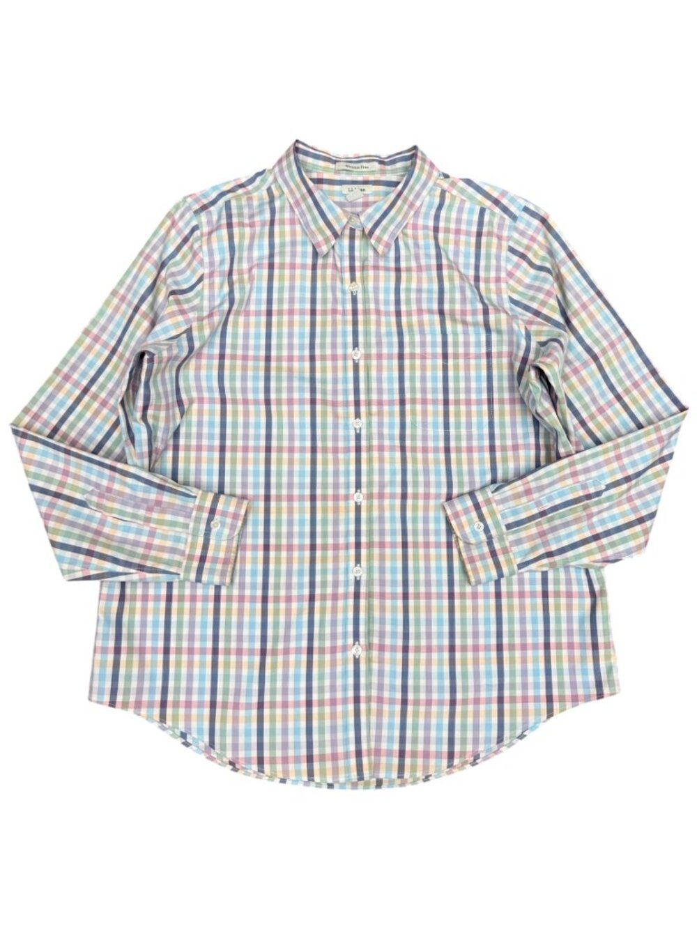 L.L. BEAN‎ Women's Wrinkle Free Plaid Button Up Shirt | Size L
